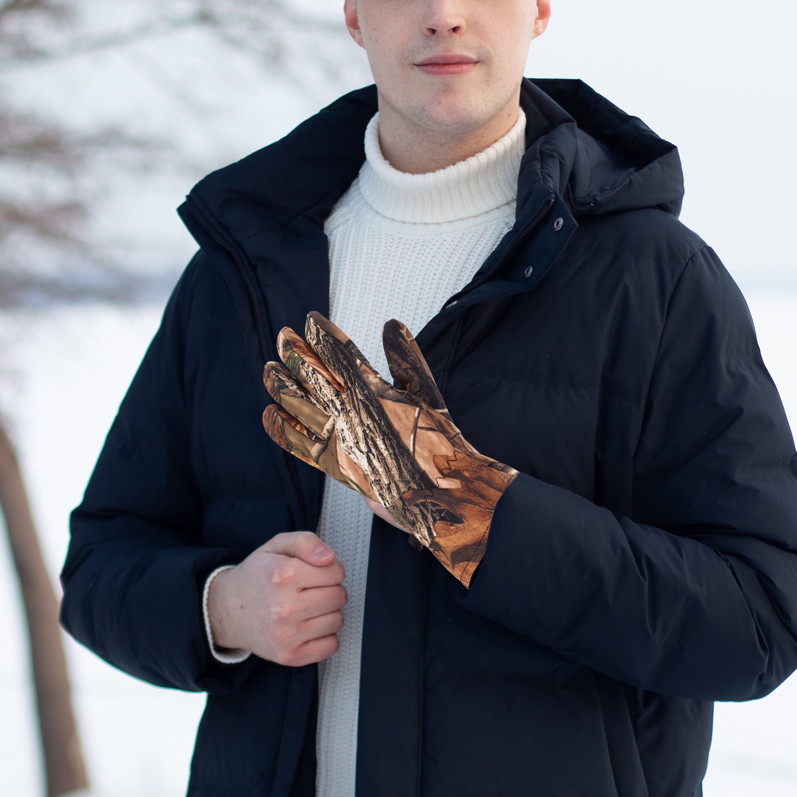 Winter Glove Insulated - Winter Waterproof Hunting Gloves for Men