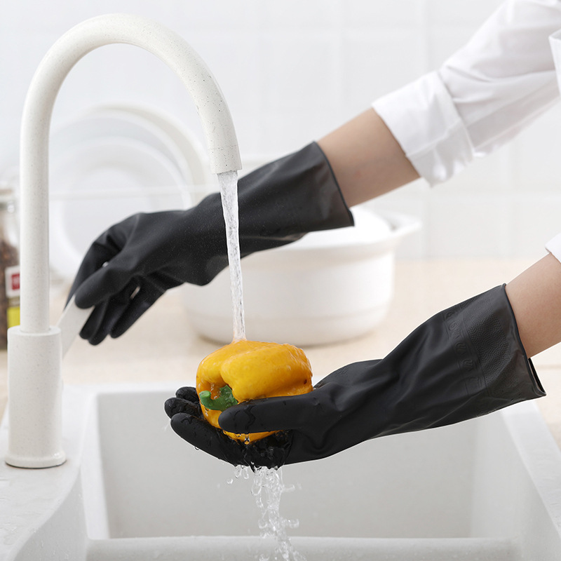 1 Pair Black Gloves Home Washi – Dish Glove Rubber recenzja i cena