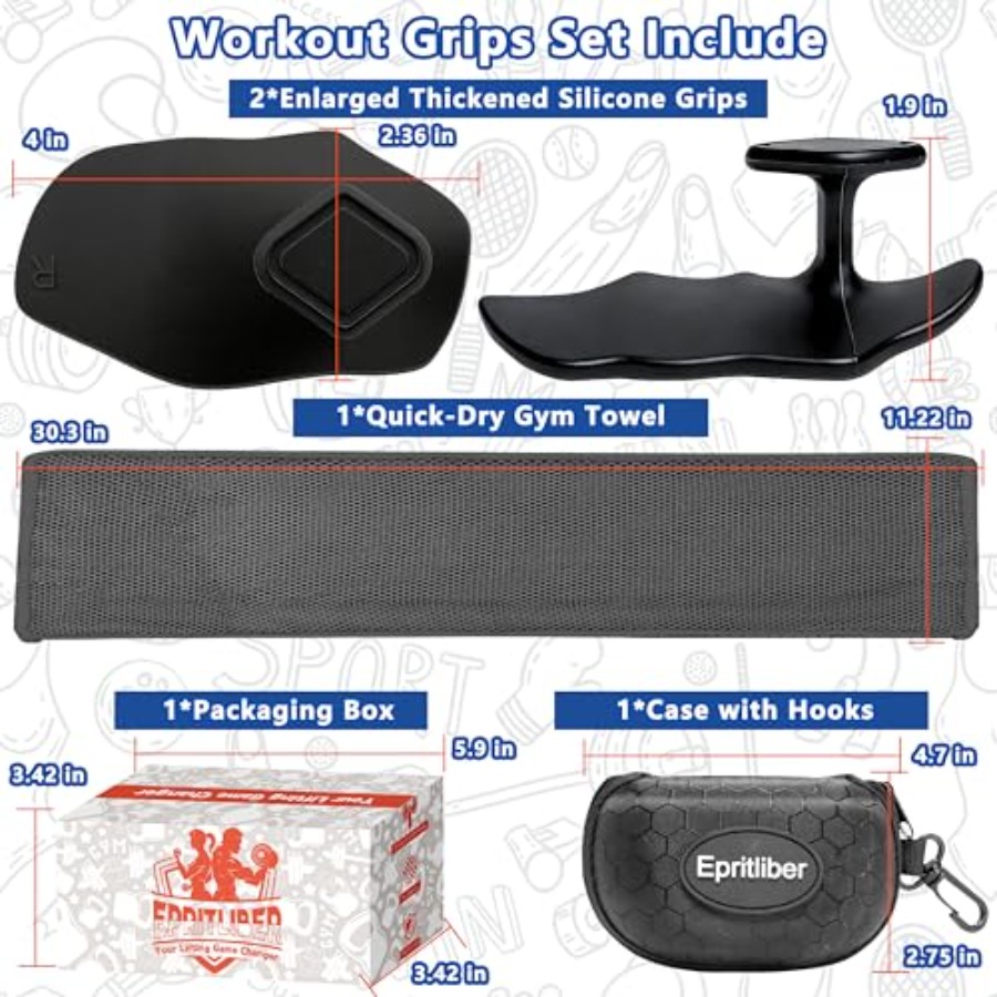 Large Silicone Workout Grips K – Workout Glove Gym recenzja i cena