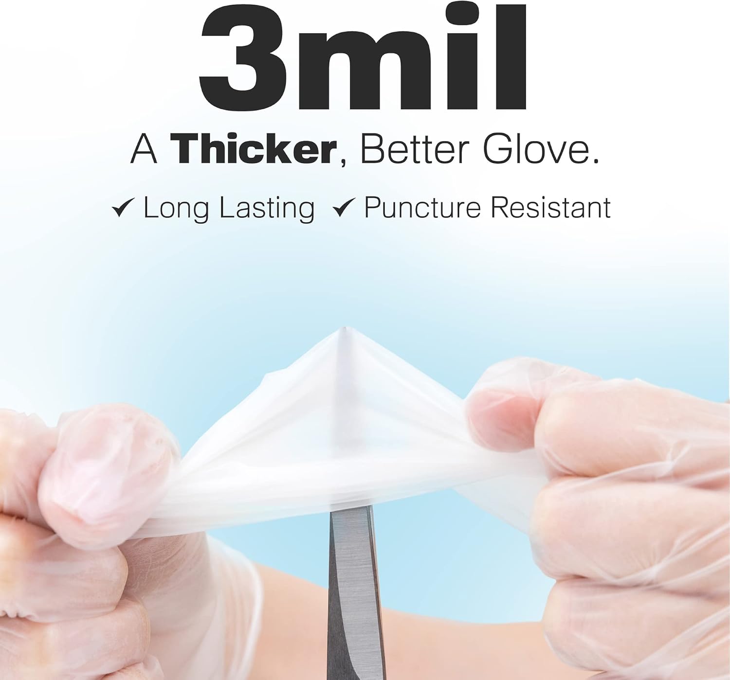 3 Mil Clear Vinyl Gloves - Foo – Latex Disposable Glove recenzja i cena