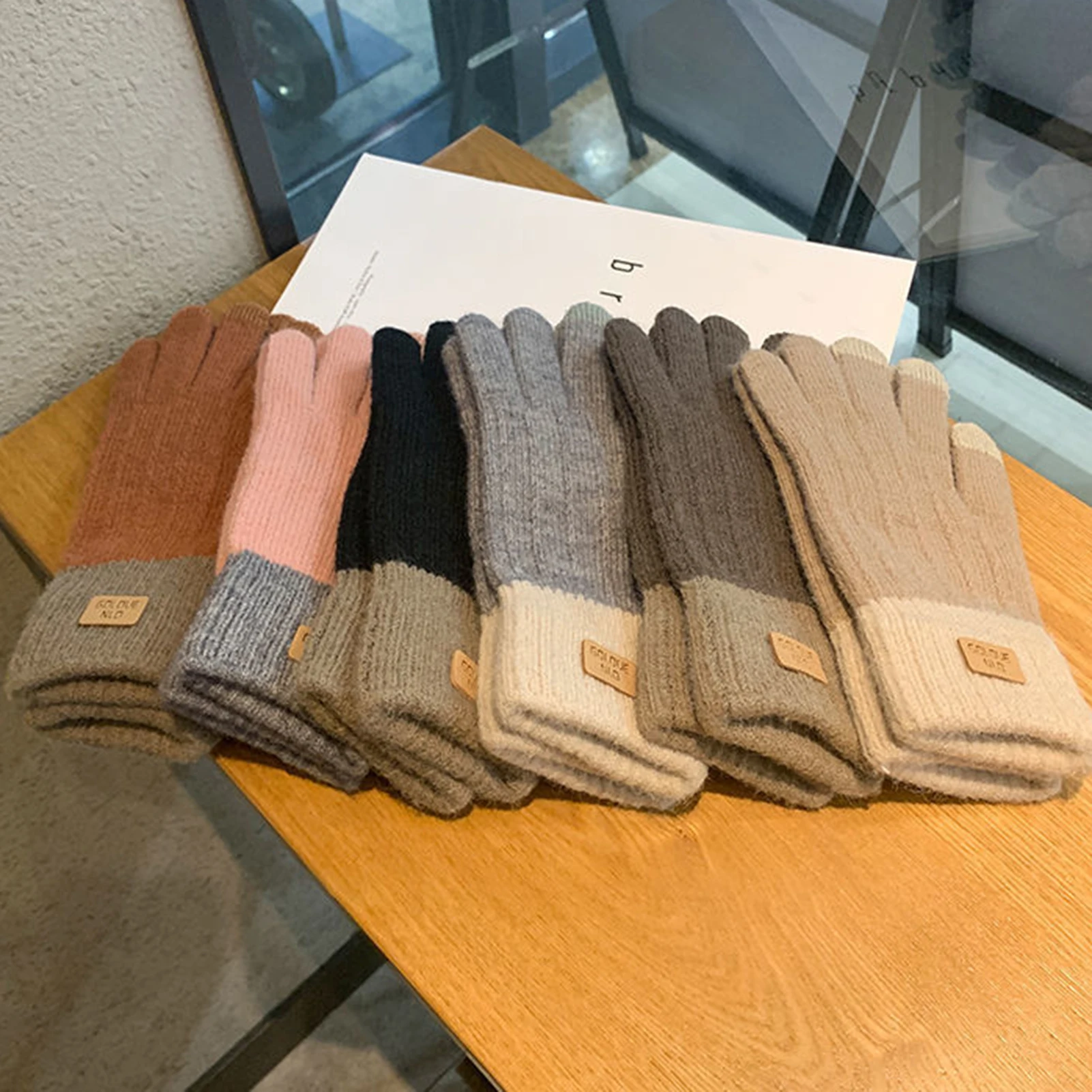 Women's Cable Knit Gloves Warm – Wool Glove Lined recenzja i cena