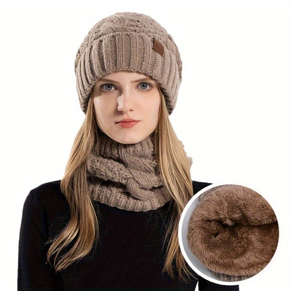 Soft Winter Beanie Hat Scarf S – Wool Glove Lined recenzja i cena