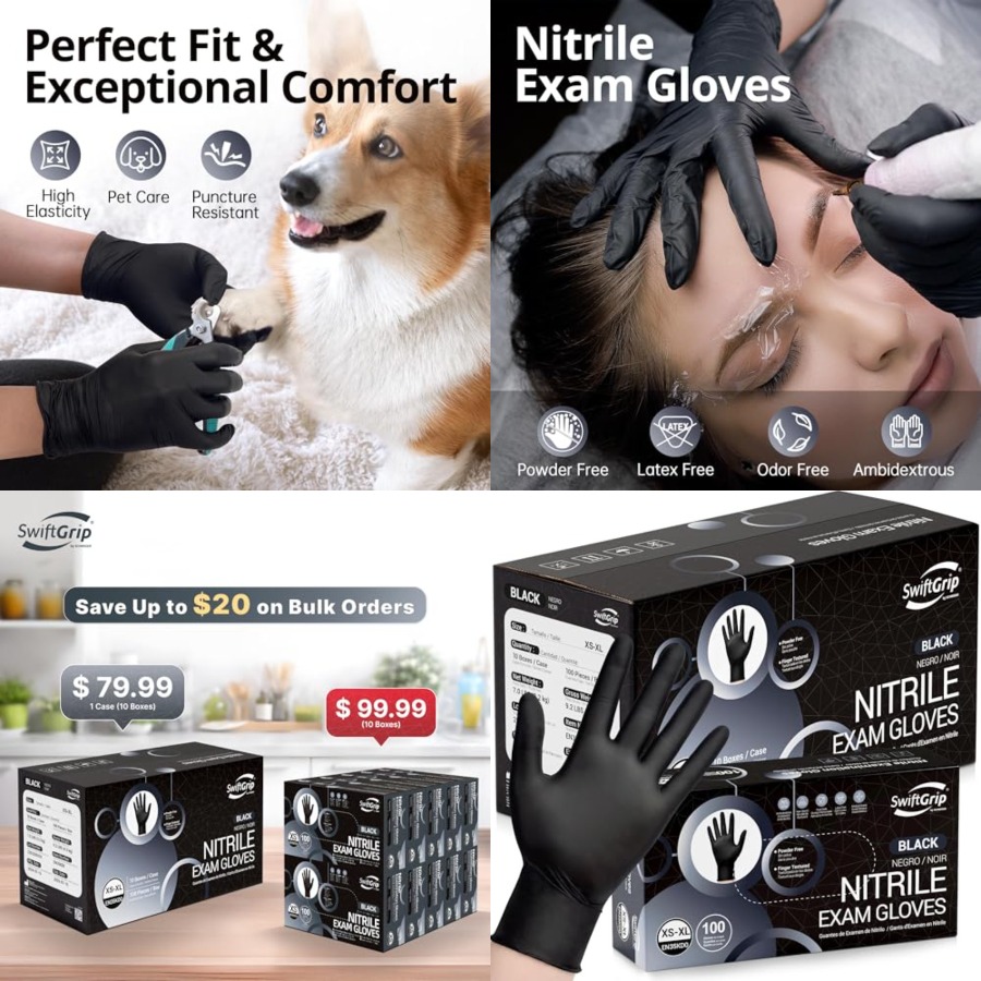 SwiftGrip Disposable Nitrile E – Exam Glove Nitrile recenzja i cena