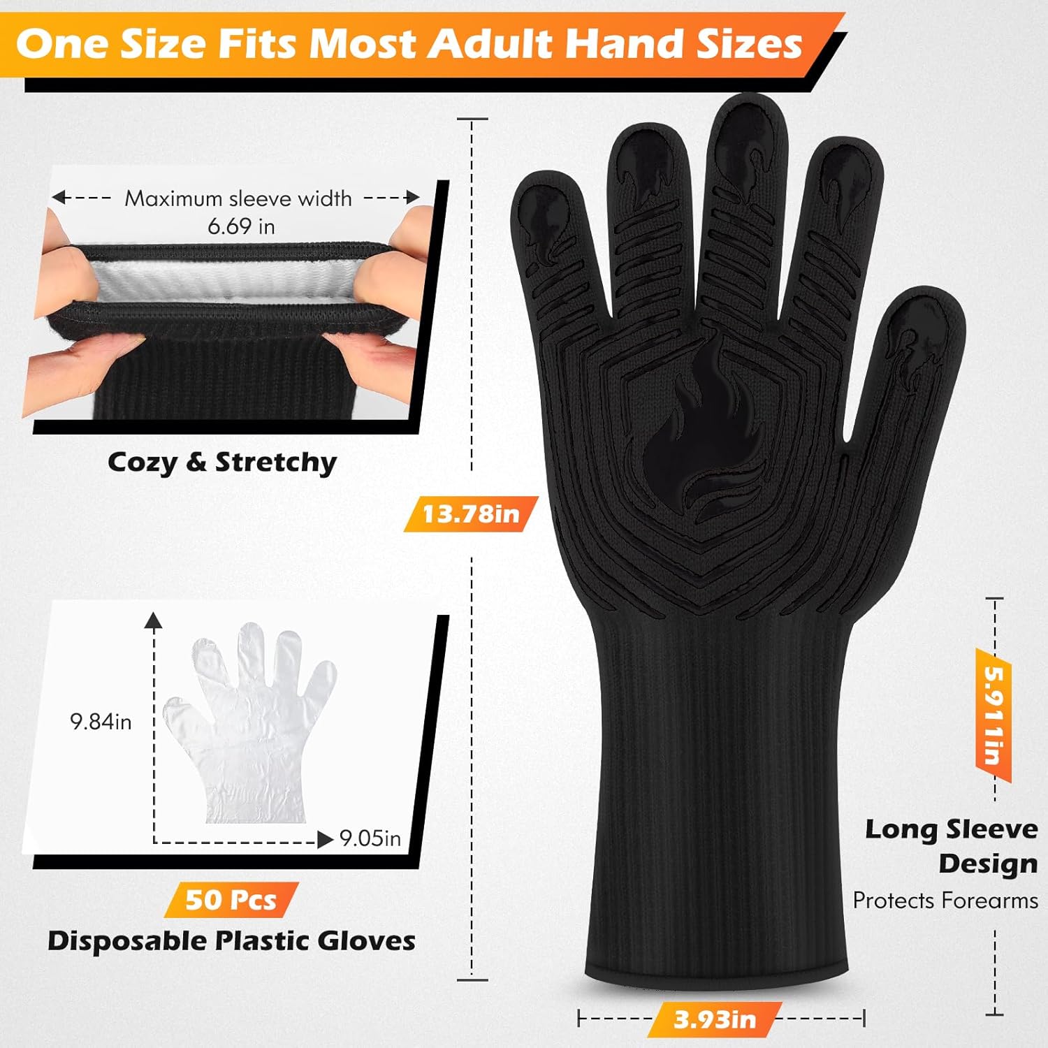 BBQ Gloves, 1472°F Heat Resist – Heat Resistant Glove recenzja i cena