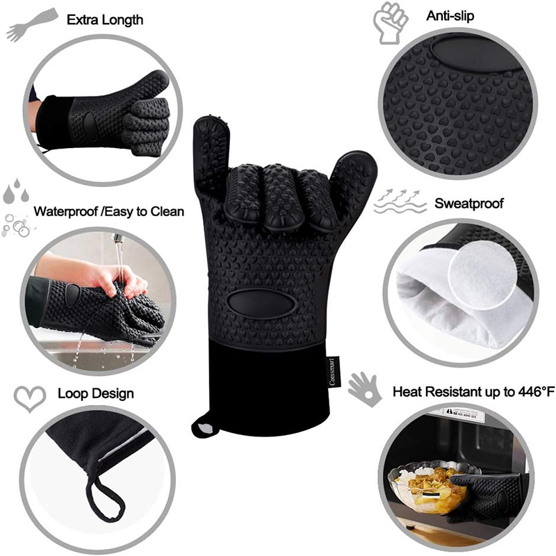 Silicone Oven Gloves Heat Resi – Oven Mitt Silicone recenzja i cena
