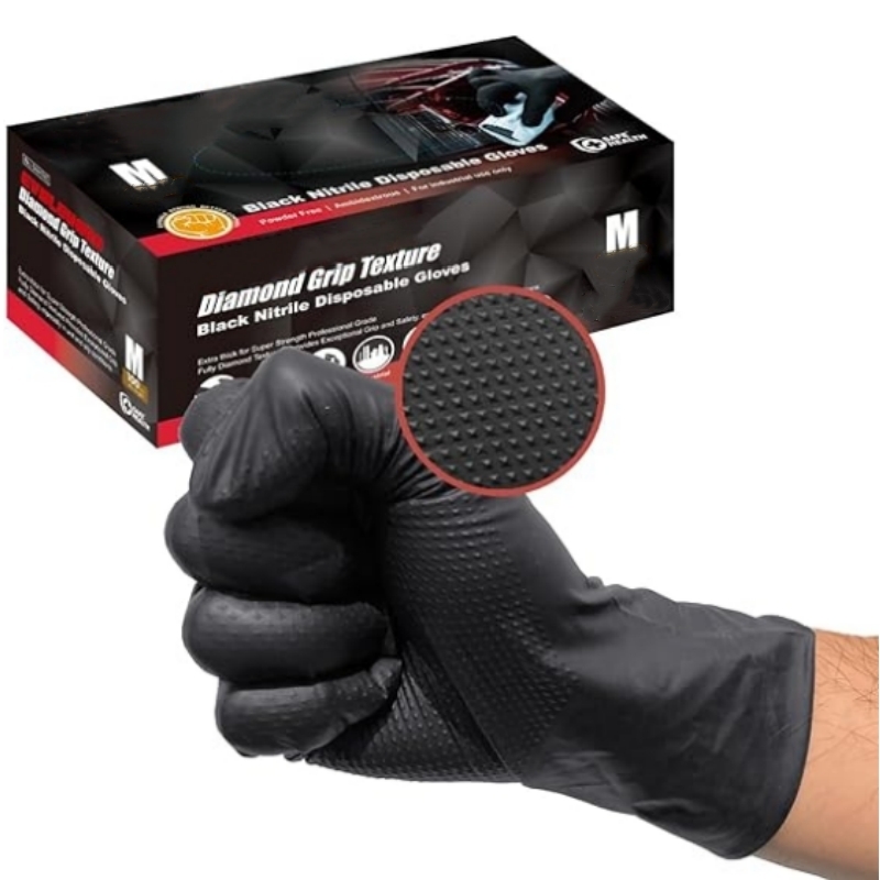8Mil Heavy Duty Black Nitrile  – Nitrile Mechanic Glove recenzja i cena