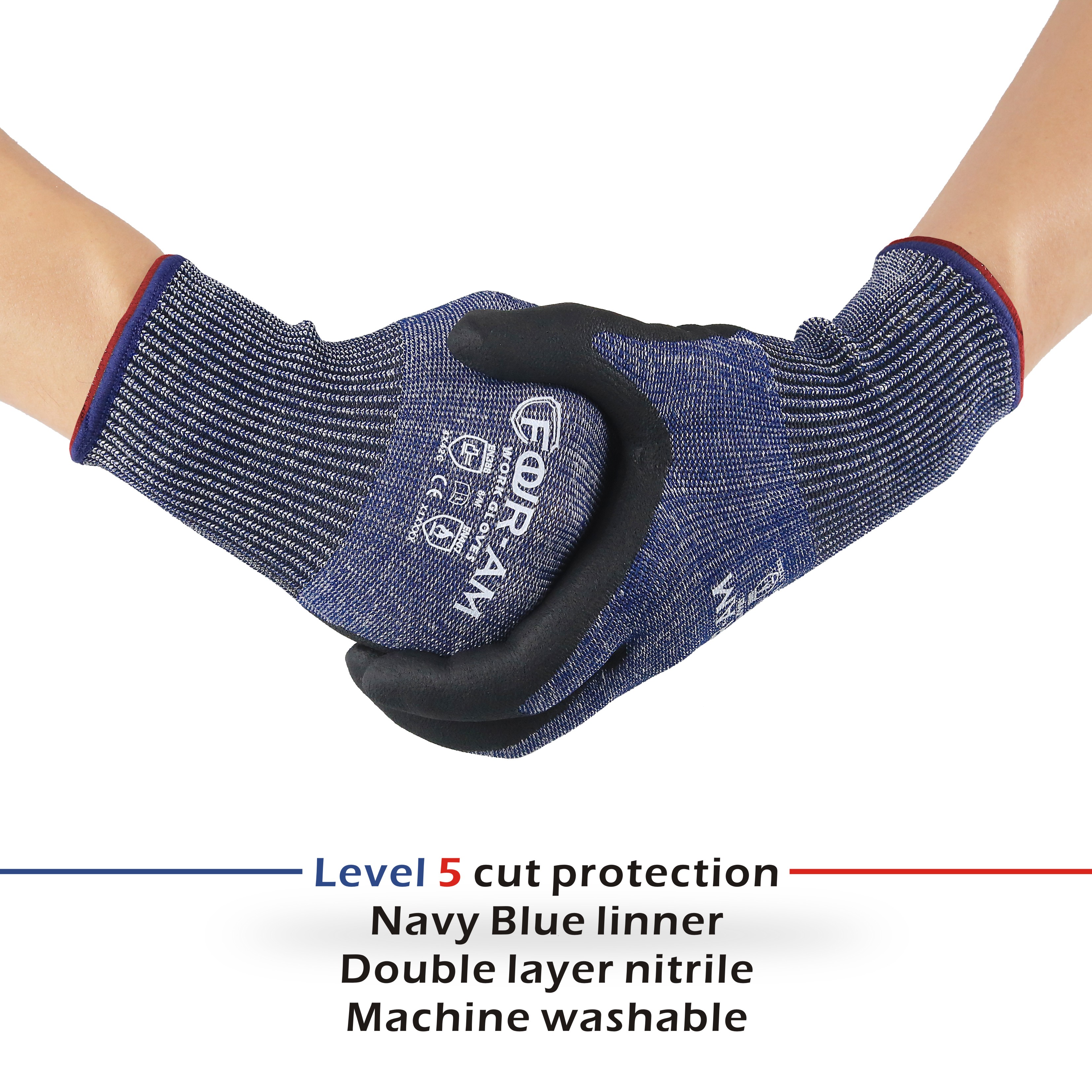 1/3Pair, Level 5Cut-Resistant  – Nitrile Mechanic Glove recenzja i cena