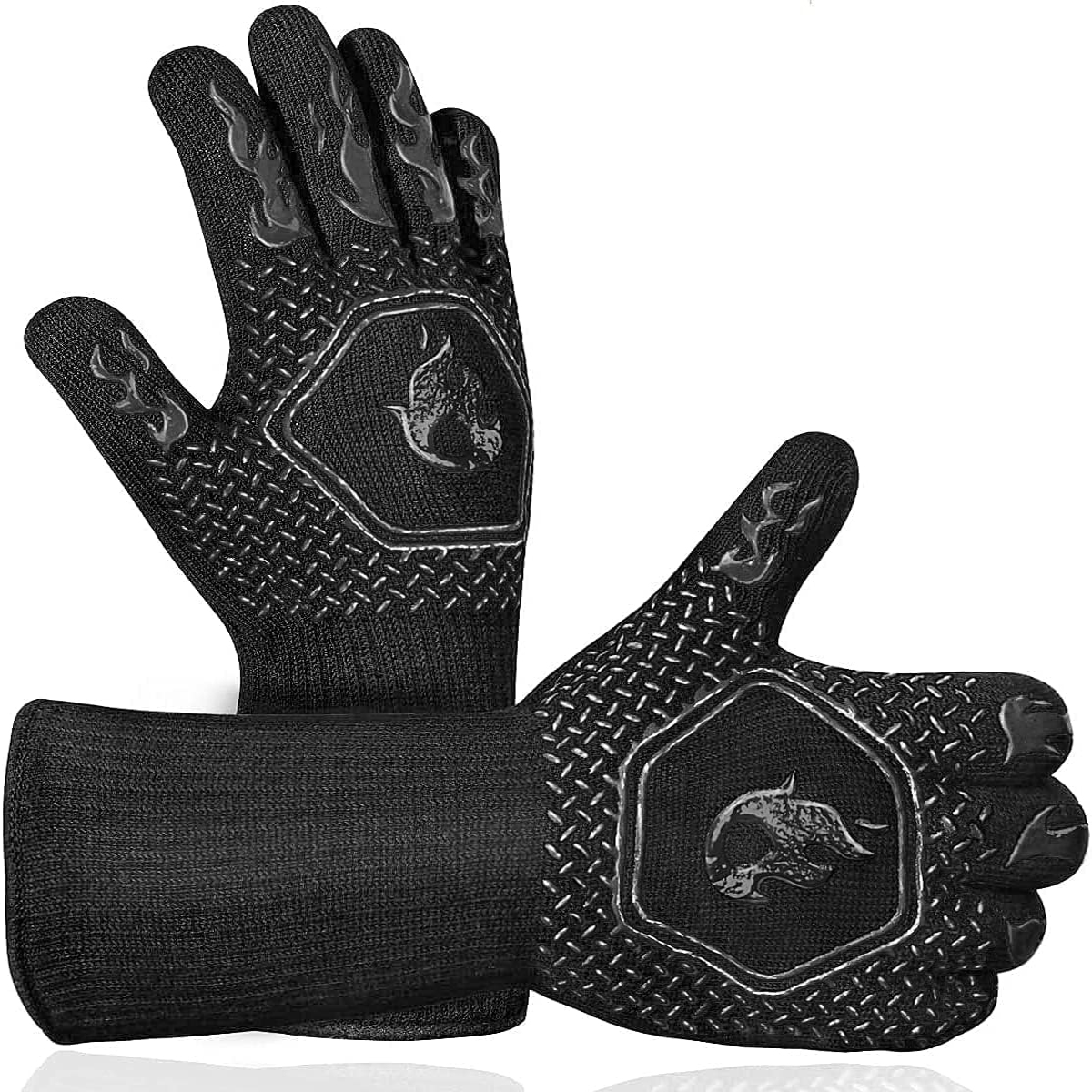 BBQ Grill Gloves High Temp Res – Oven Mitt Silicone recenzja i cena