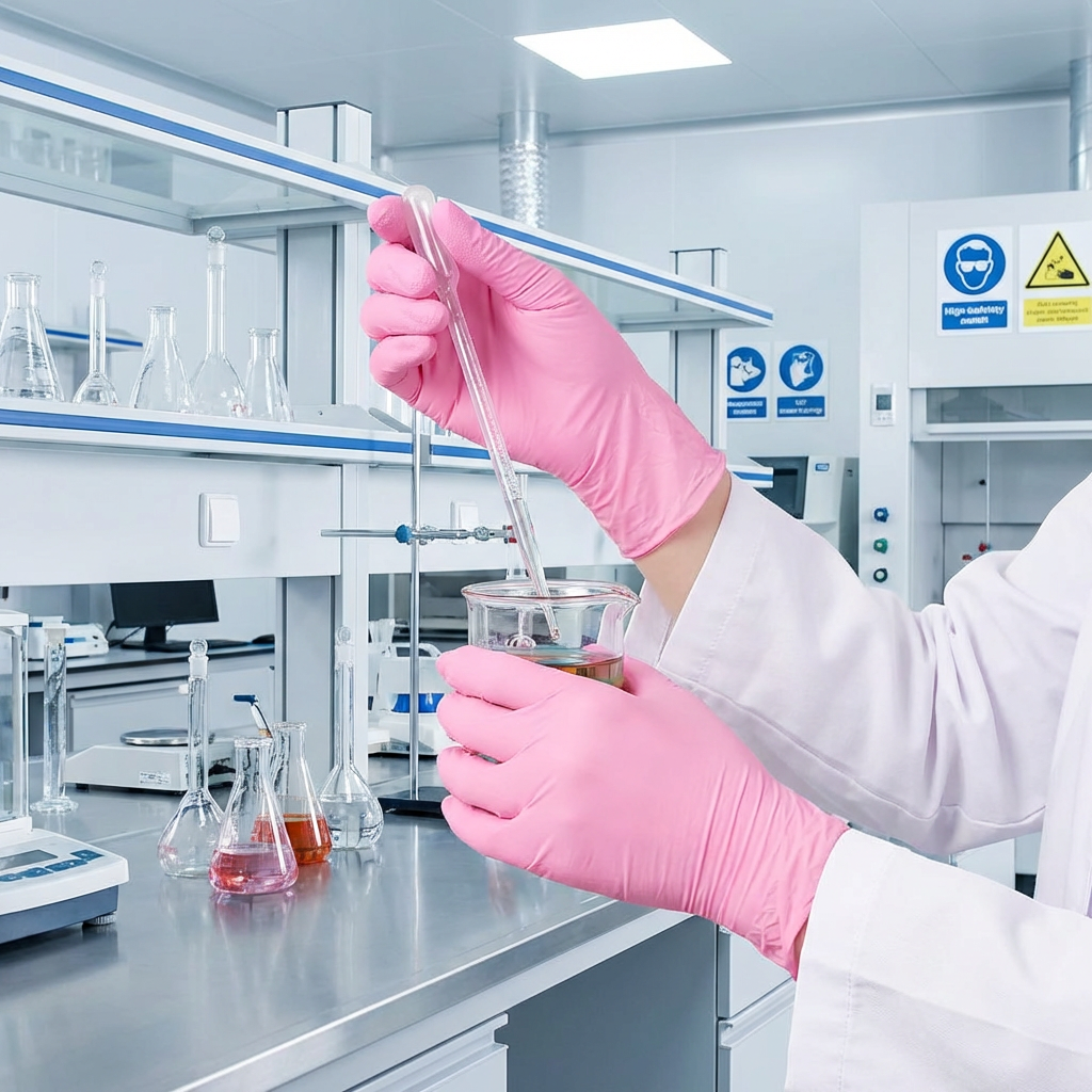 Simple Pink Nitrile Gloves 100 – Rubber Glove Cleaning recenzja i cena