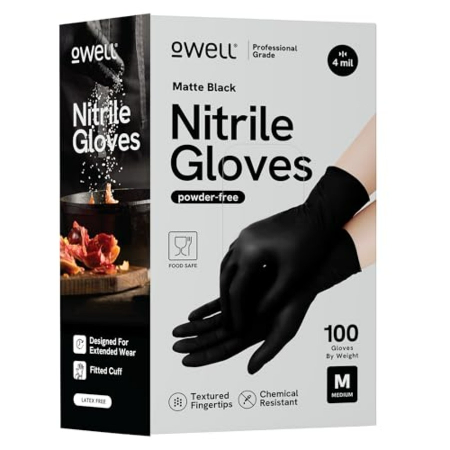 ® Black Nitrile Gloves - 4 Mil – Exam Glove Nitrile recenzja i cena