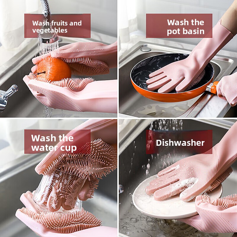 Silicone dishwashing gloves, m – Dish Glove Rubber recenzja i cena