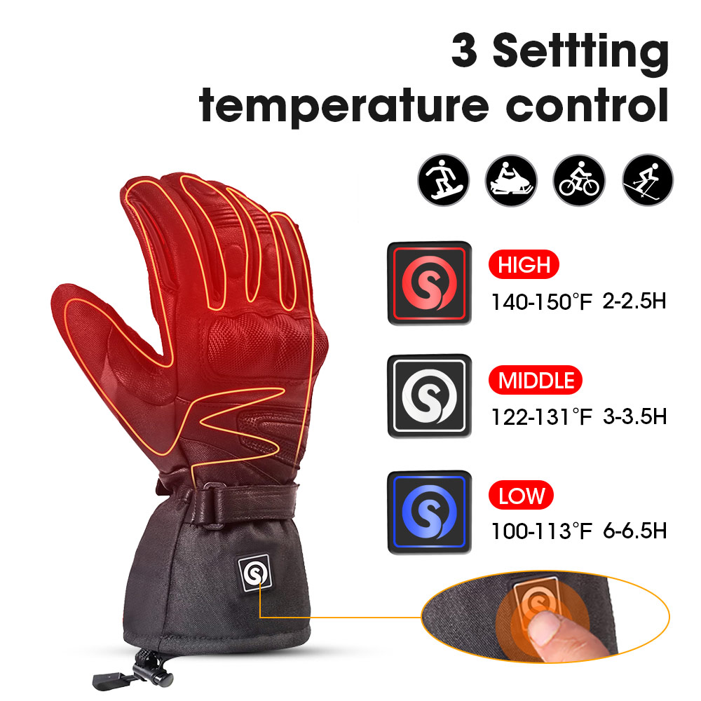 Snow Deer Winter Electric Heat – Ski Glove Waterproof recenzja i cena