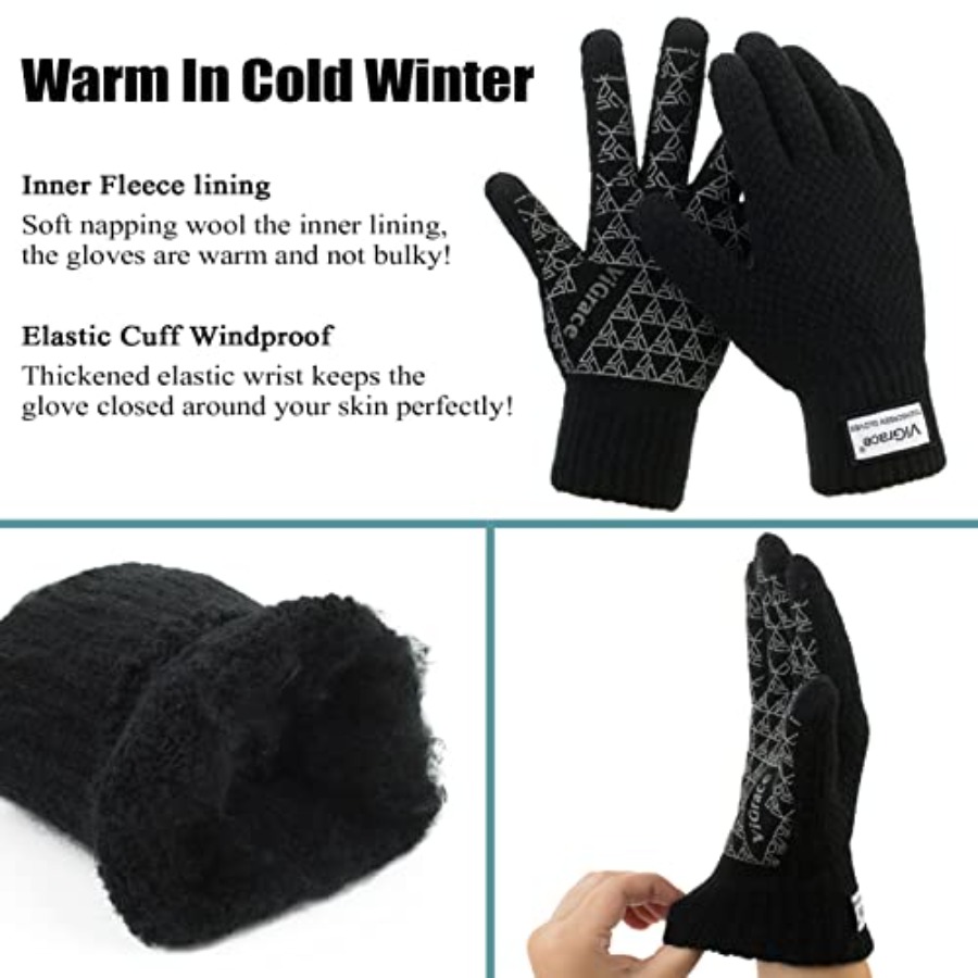 Winter Warm Touchscreen Gloves – Wool Glove Lined recenzja i cena