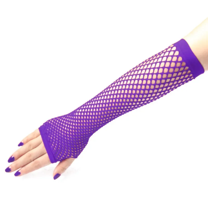 Women Fashion Neon Fishnet Fin – Fingerless Glove Knit recenzja i cena