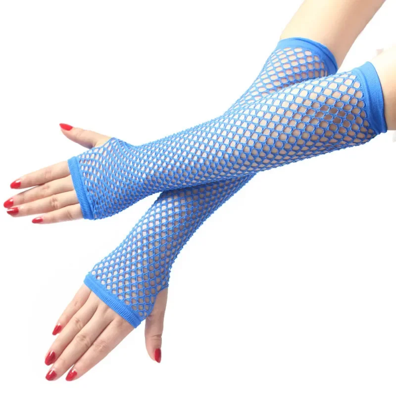 Women Fashion Neon Fishnet Fin – Fingerless Glove Knit recenzja i cena