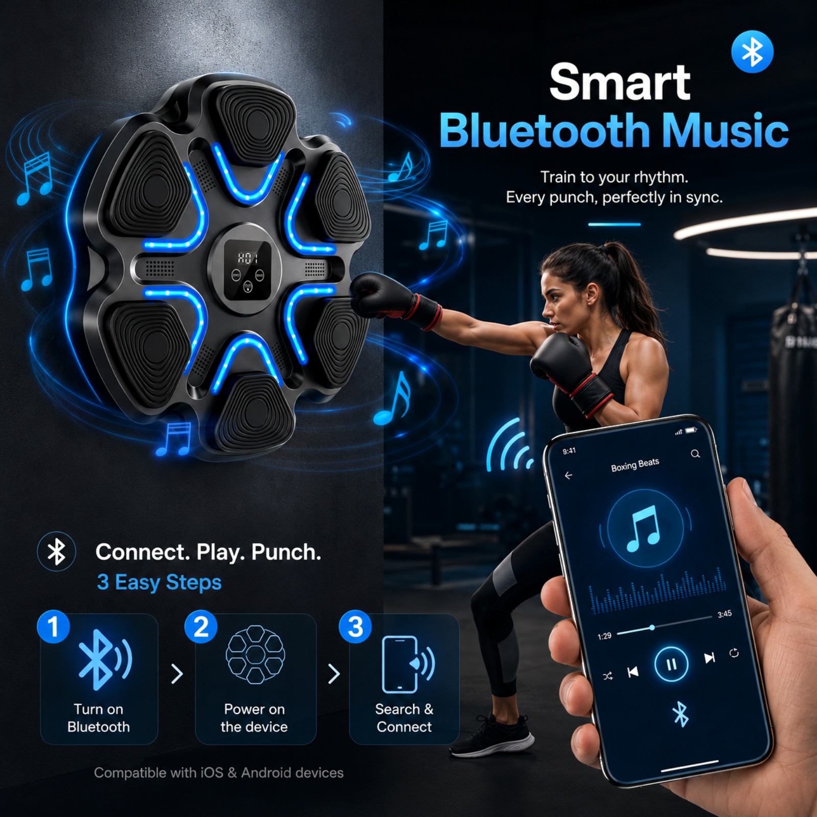 Music Boxing Machine Kids Adul – Workout Glove Gym recenzja i cena