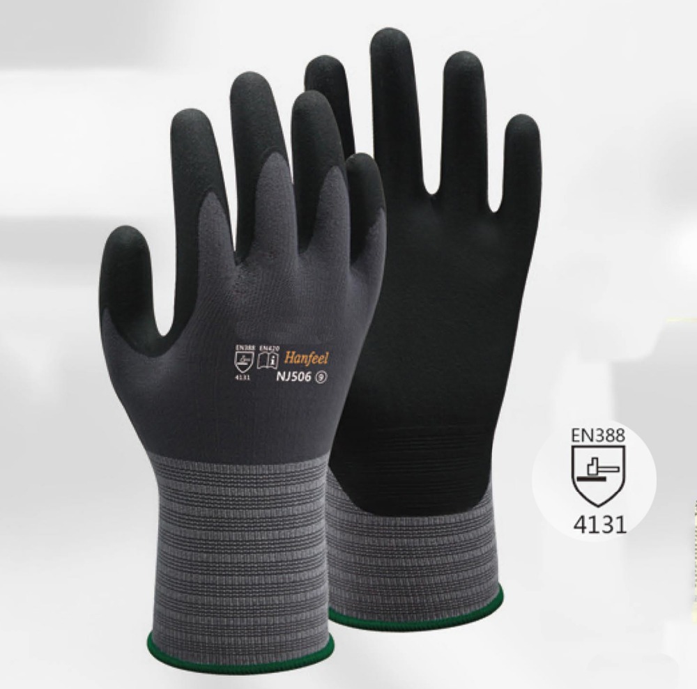 Work Gloves Oil And Gas NJ506  – Nitrile Mechanic Glove recenzja i cena
