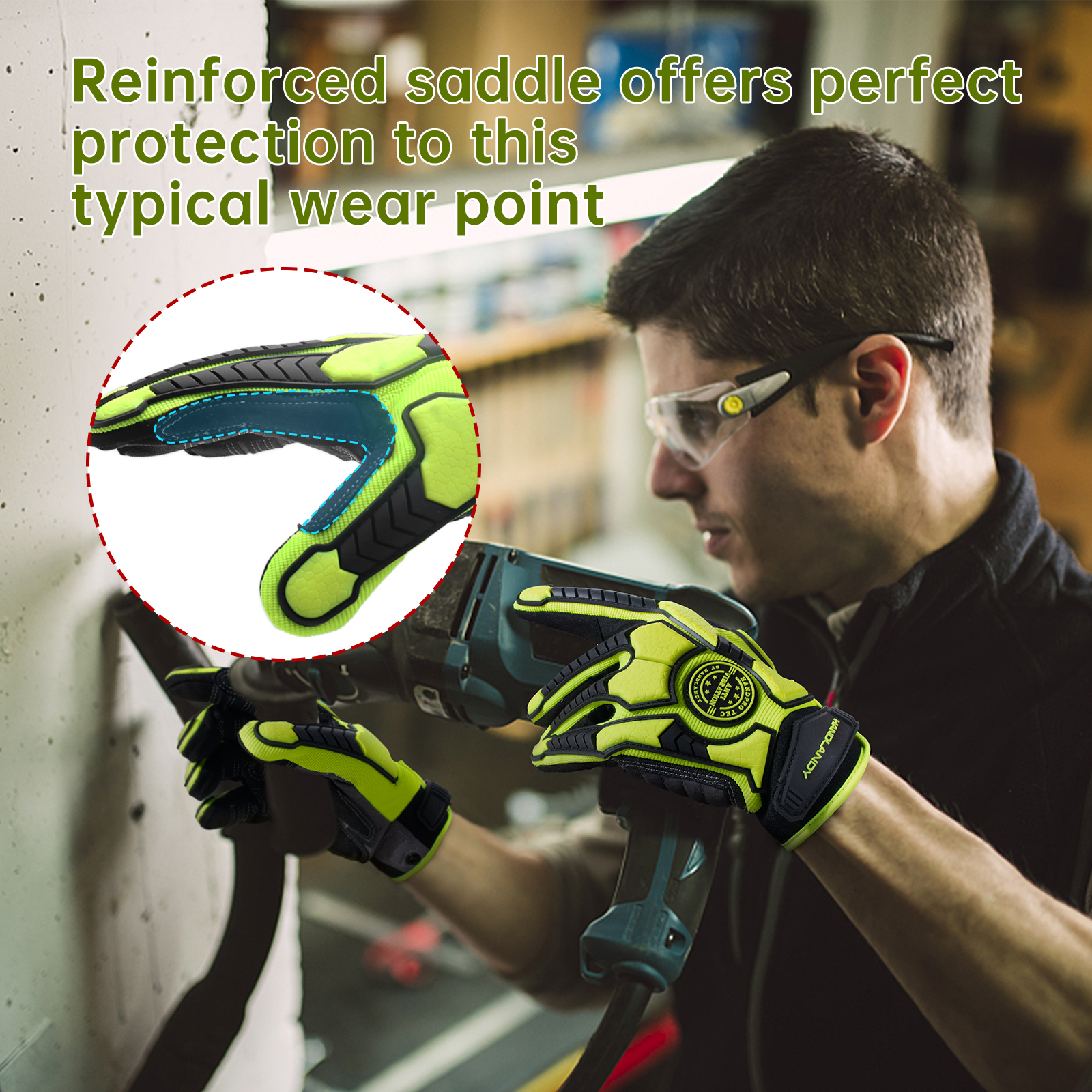 HANDLANDY Anti Vibration Heavy – Work Glove Impact recenzja i cena