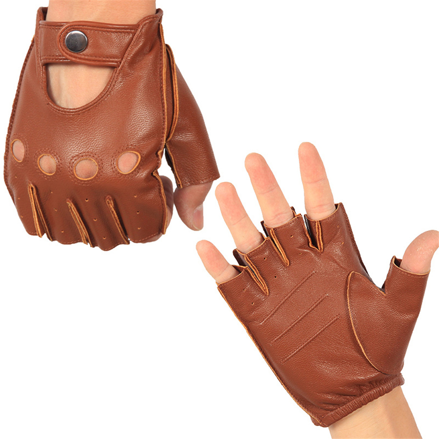 High Quality Man's Half Finger – Leather Driving Glove recenzja i cena