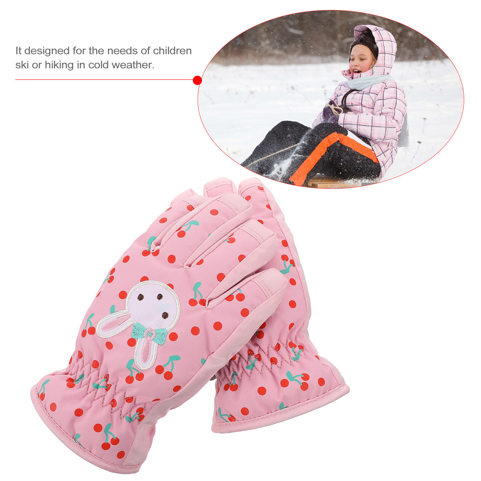 1Pair Children Ski Gloves Wate – Winter Glove Insulated recenzja i cena