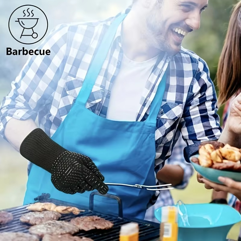 1PCS Piece BBQ Gloves High Tem – Oven Mitt Silicone recenzja i cena