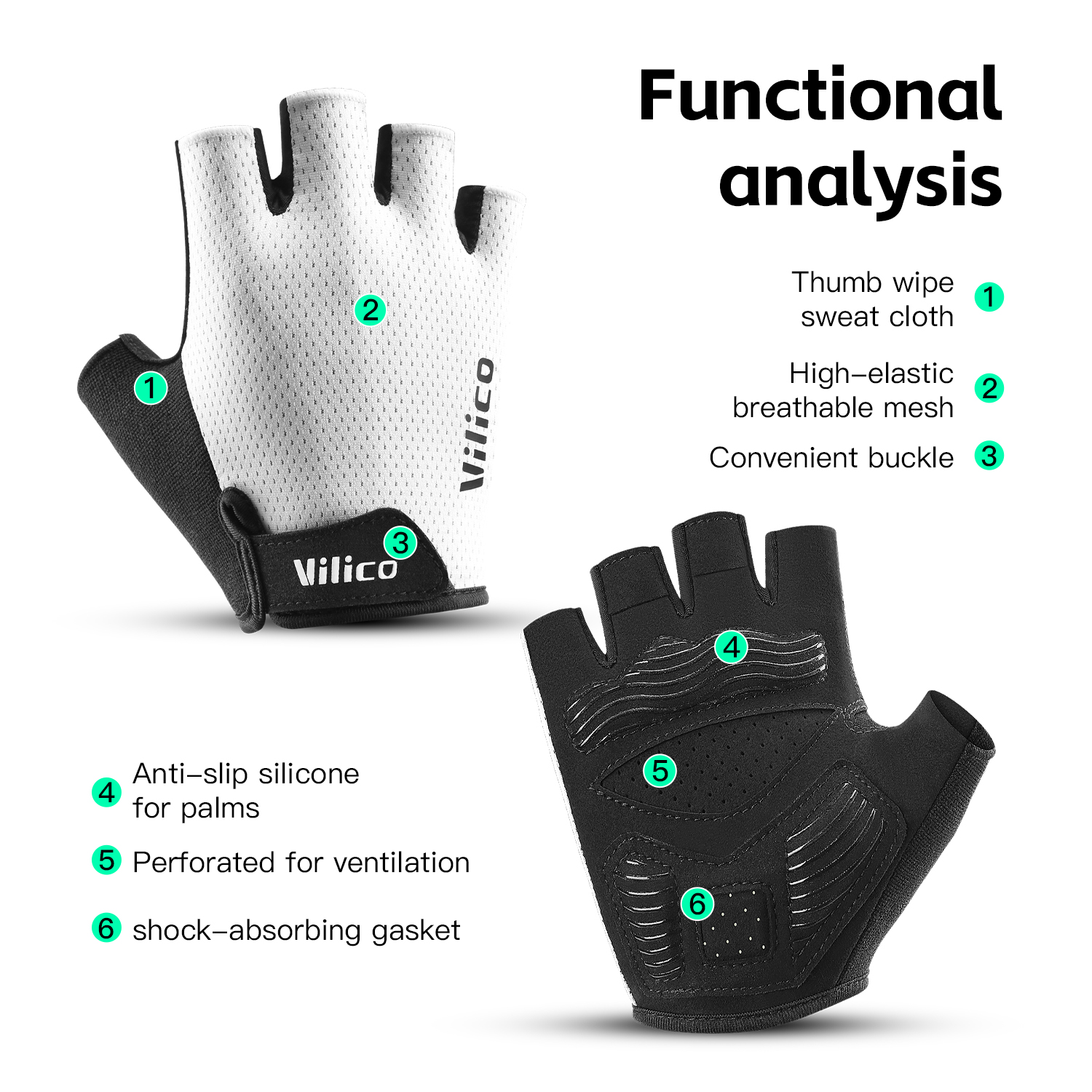 VILICO Breathable Half Finger  – Workout Glove Gym recenzja i cena