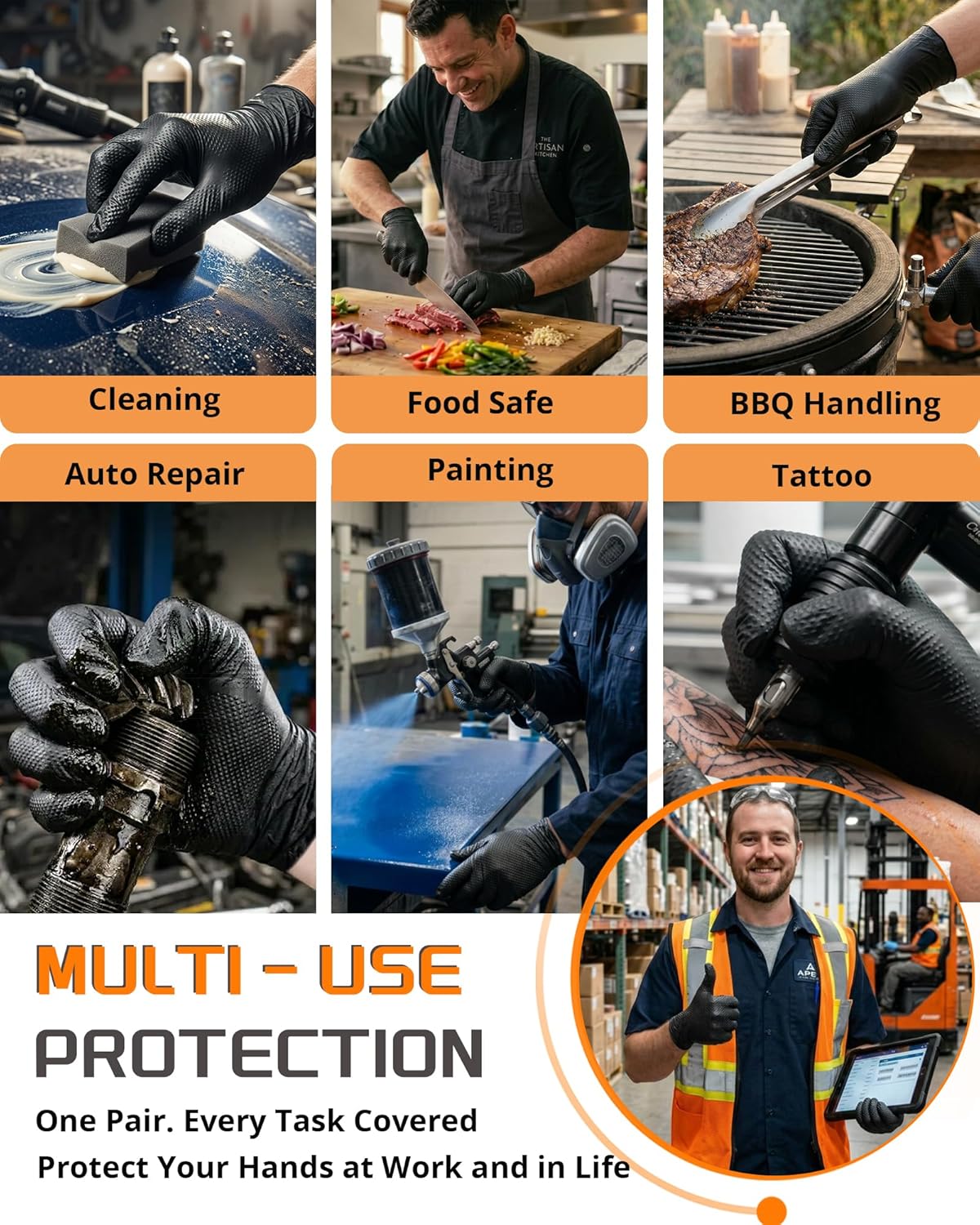 9mil Heavy Duty Disposable Nit – Nitrile Mechanic Glove recenzja i cena