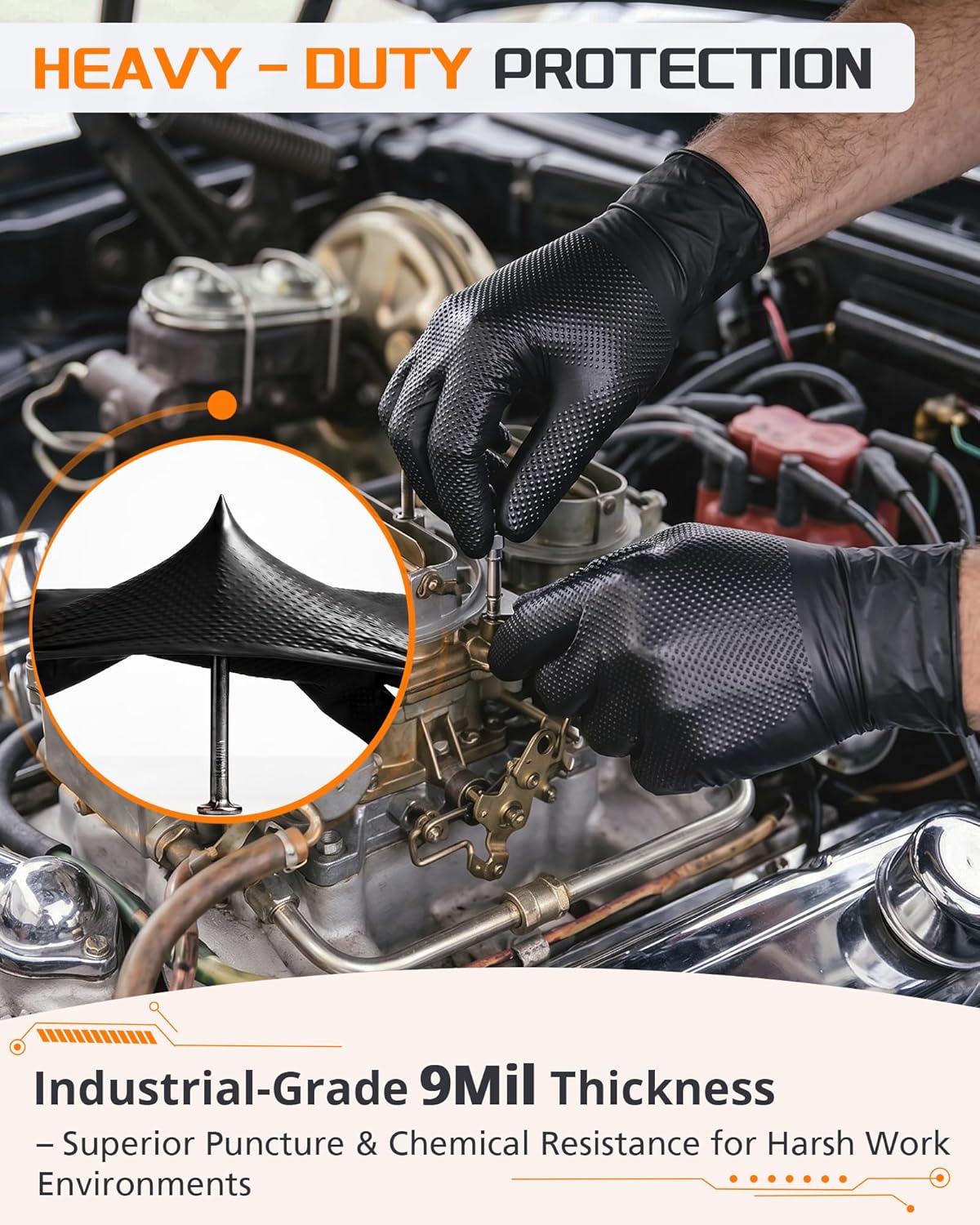 9mil Heavy Duty Disposable Nit – Nitrile Mechanic Glove recenzja i cena