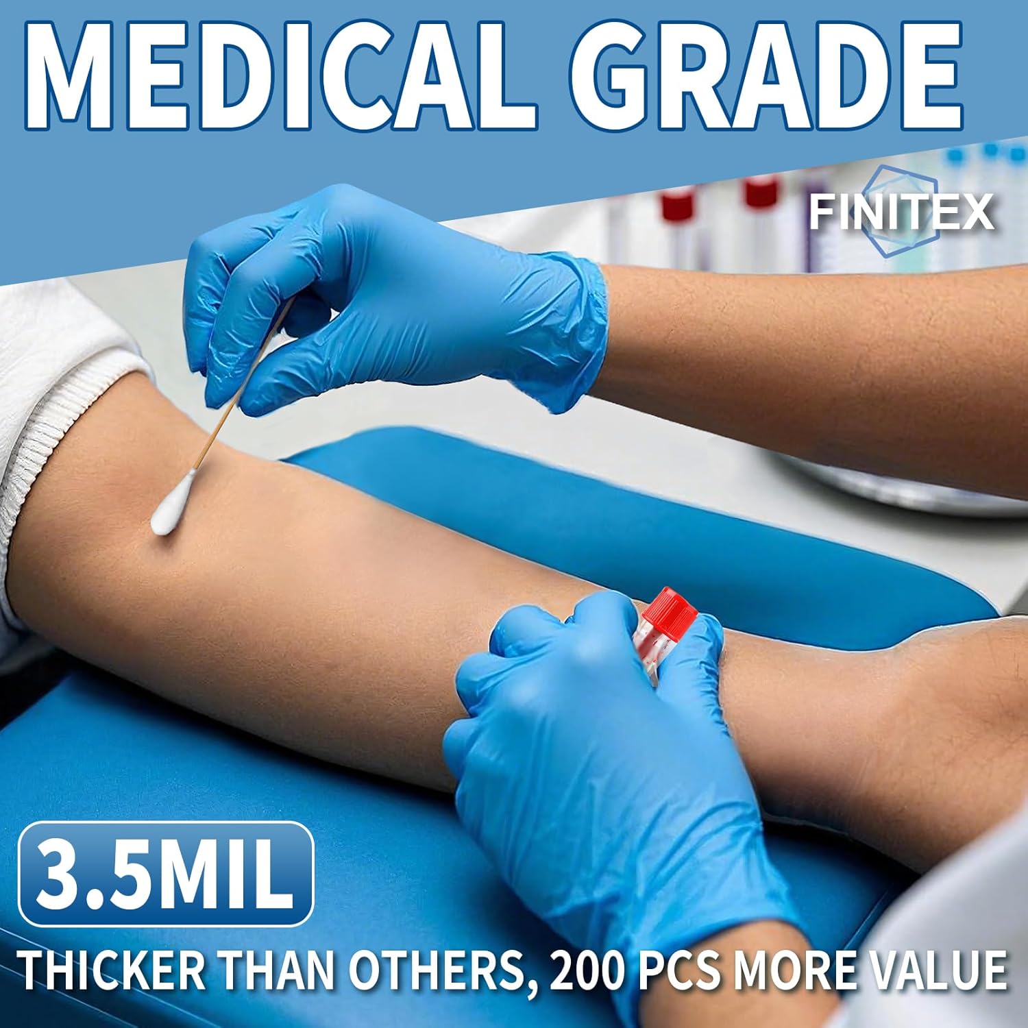 Blue Nitrile Exam Gloves - 200 – Exam Glove Nitrile recenzja i cena