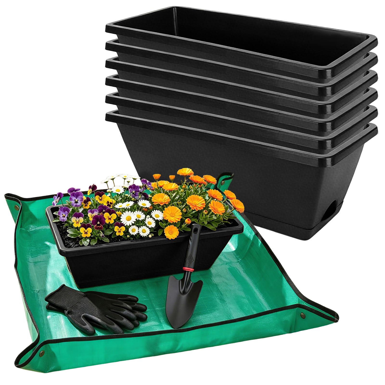 7 Black 17-Inch Rectangular Pl – Gardening Glove Waterproof recenzja i cena