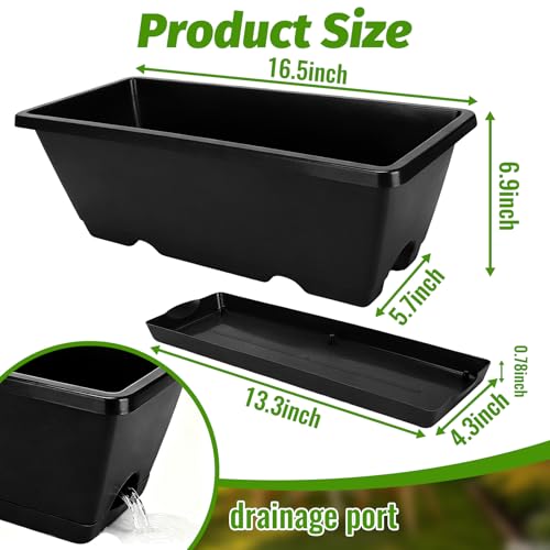 7 Black 17-Inch Rectangular Pl – Gardening Glove Waterproof recenzja i cena
