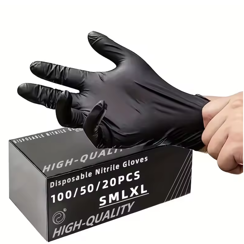 100/50/20PCS Black Nitrile Glo – Nitrile Mechanic Glove recenzja i cena