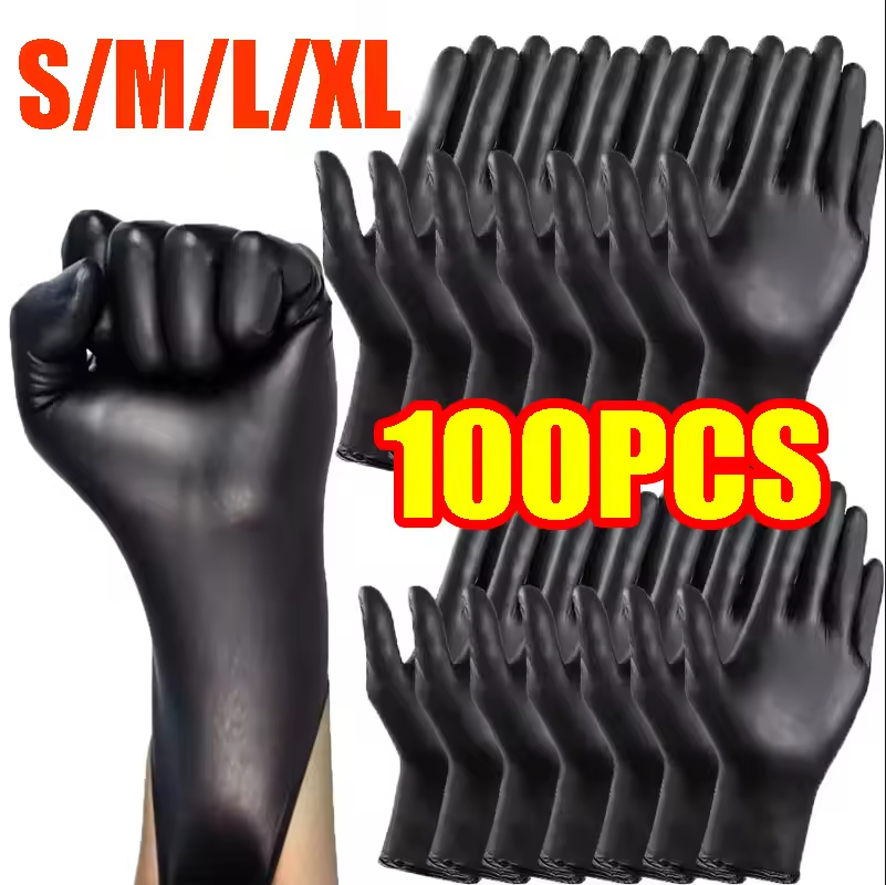 100/50/20PCS Black Nitrile Glo – Nitrile Mechanic Glove recenzja i cena