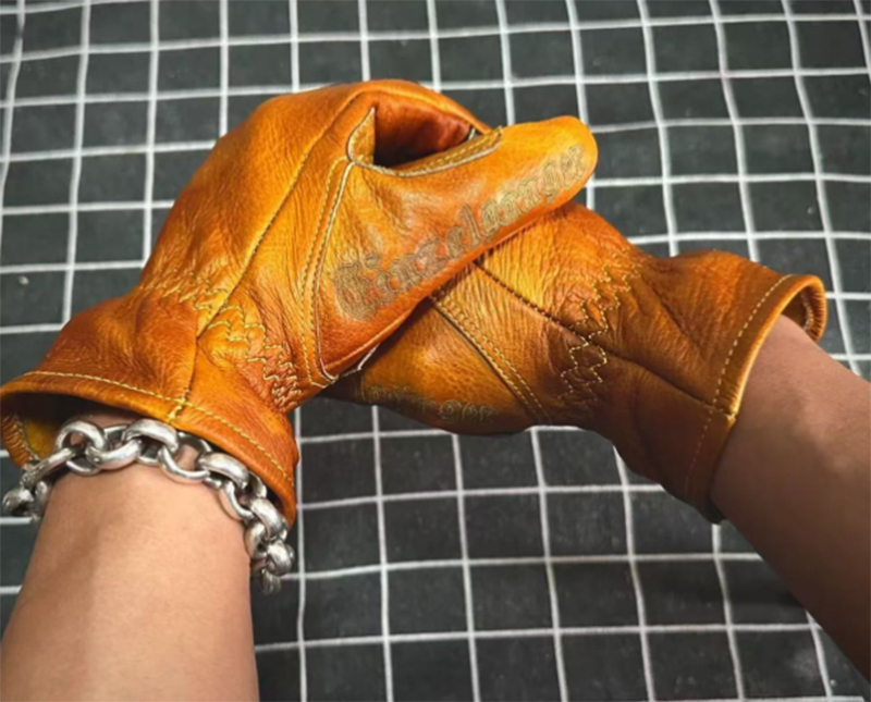 Handmade Genuine Leather Retro – Motorcycle Glove Knuckle recenzja i cena