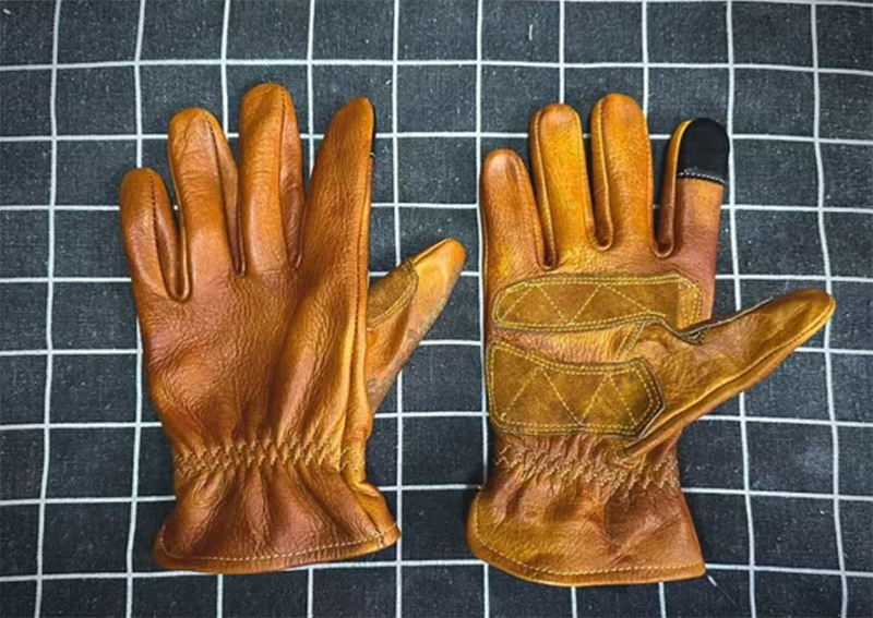 Handmade Genuine Leather Retro – Motorcycle Glove Knuckle recenzja i cena