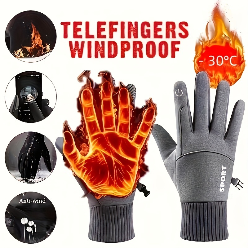 Winter Cycling Gloves Windproo – Ski Glove Waterproof recenzja i cena