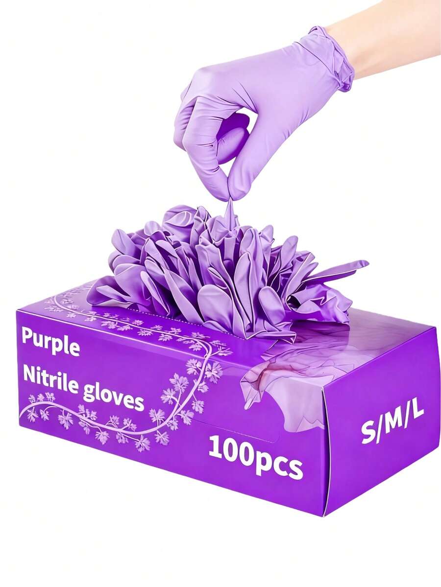 100/50/4pcs Disposable Purple  – Latex Disposable Glove recenzja i cena