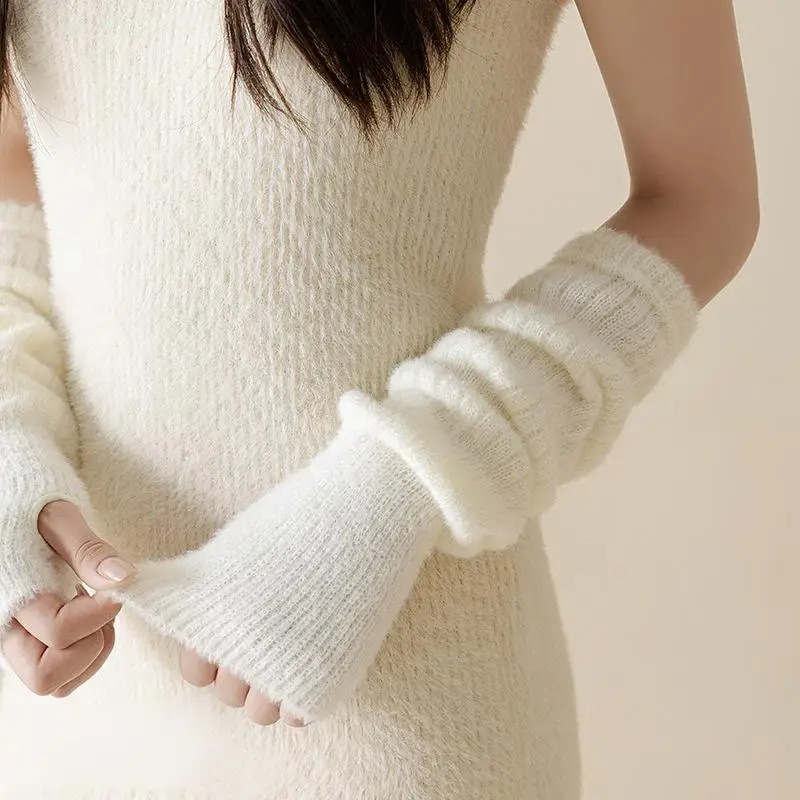 Winter Warm Long Sleeves Glove – Fingerless Glove Knit recenzja i cena