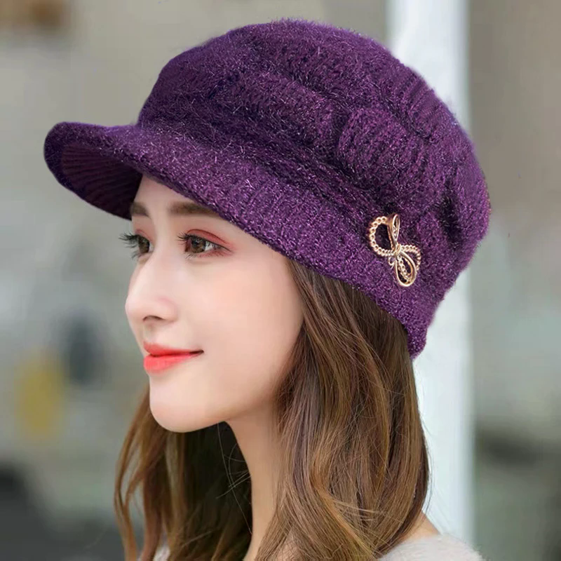 Winter Warm Hat Knitted Hat Ca – Wool Glove Lined recenzja i cena