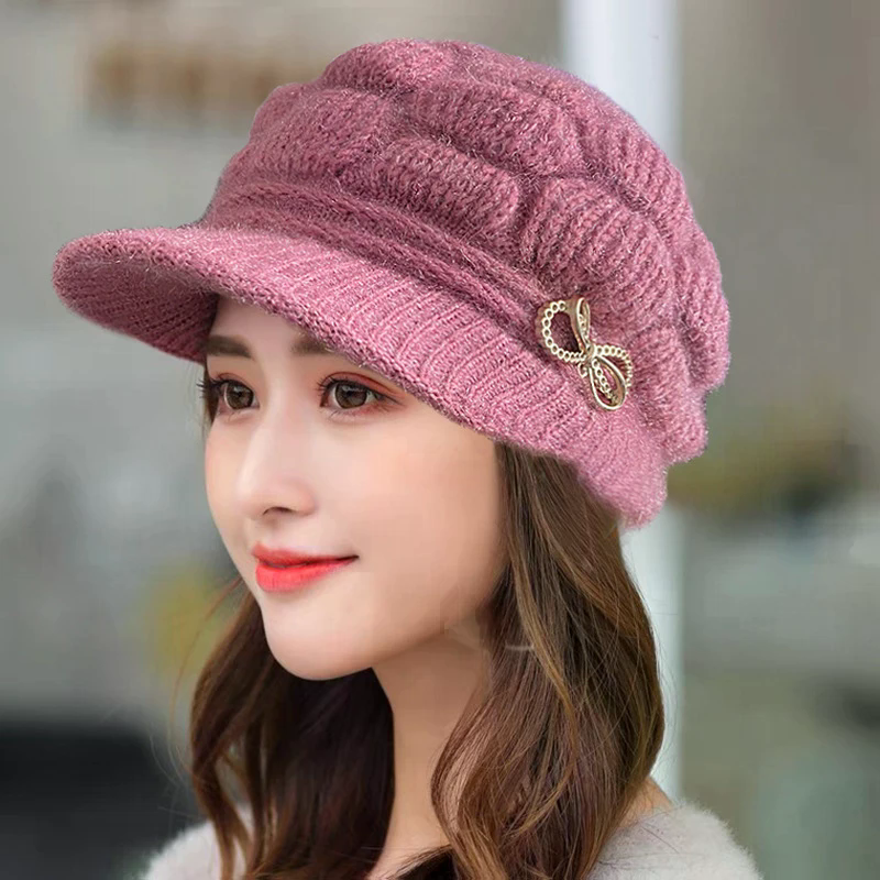Winter Warm Hat Knitted Hat Ca – Wool Glove Lined recenzja i cena