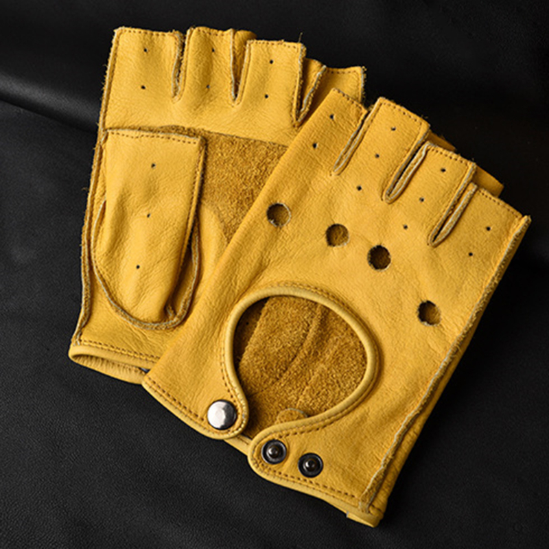 Leather Gloves Men's Half Fing – Leather Driving Glove recenzja i cena