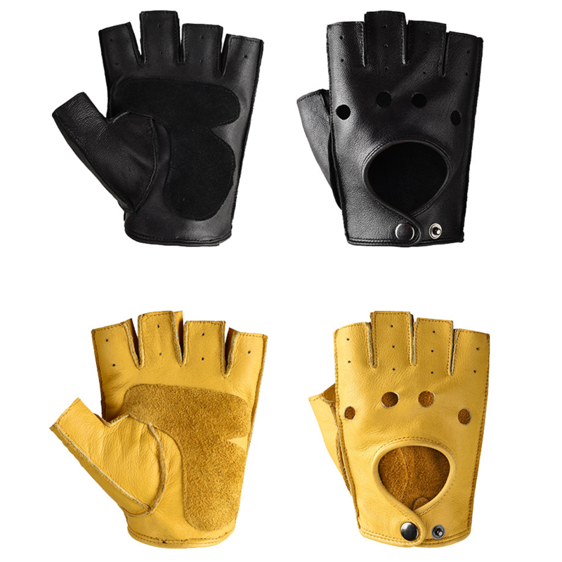 Leather Gloves Men's Half Fing – Leather Driving Glove recenzja i cena
