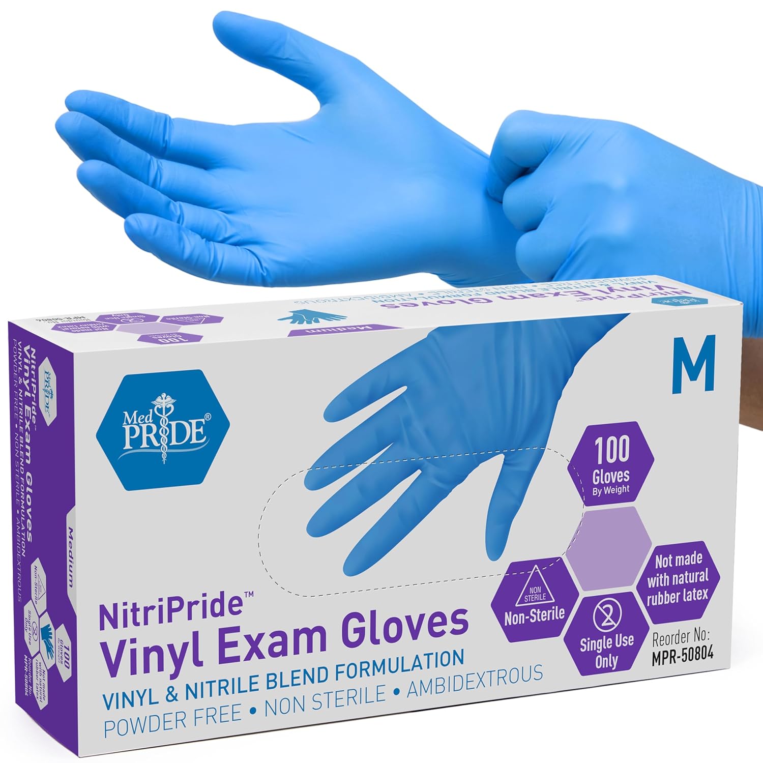 Powder-Free Nitrile/Vinyl Blen – Latex Disposable Glove recenzja i cena