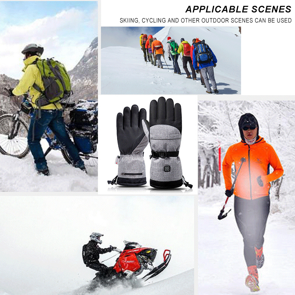 Electric Heated Gloves Men Wom – Ski Glove Waterproof recenzja i cena
