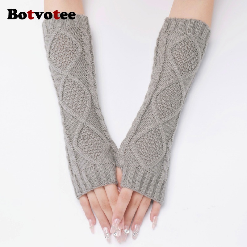 Botvotee Sleeves for Women Arm – Fingerless Glove Knit recenzja i cena