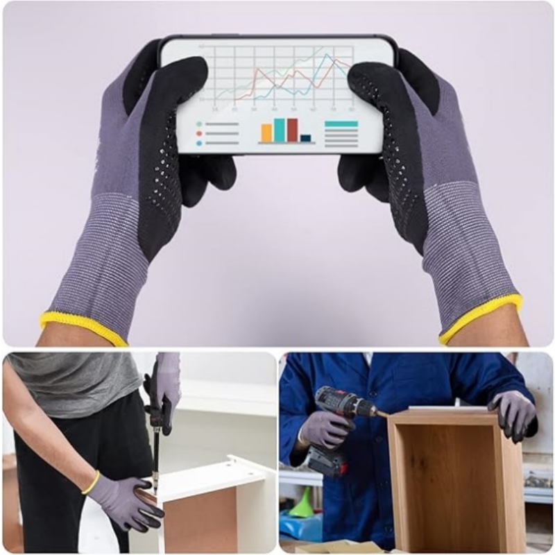 Micro-Foam Safety Work Gloves  – Nitrile Mechanic Glove recenzja i cena