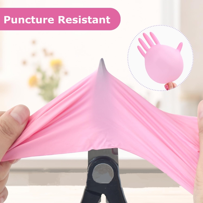 20/50/100PCS Pink Nitrile Disp – Latex Disposable Glove recenzja i cena