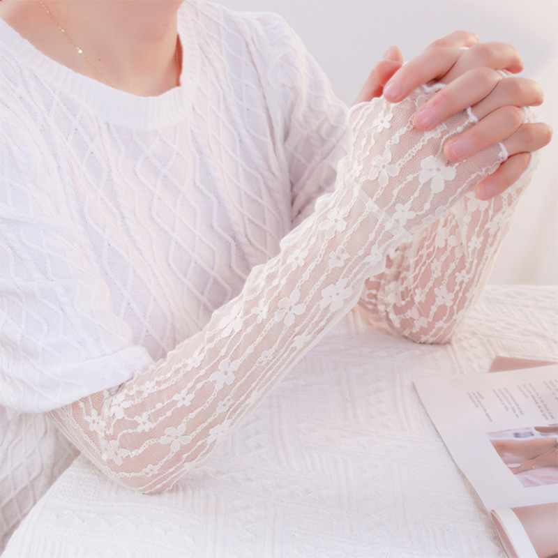 Summer Mesh Flower Lace Finger – Fingerless Glove Knit recenzja i cena