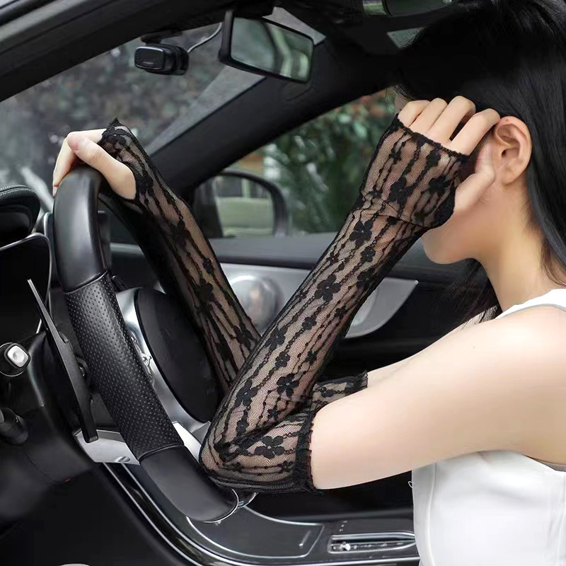 Summer Mesh Flower Lace Finger – Fingerless Glove Knit recenzja i cena