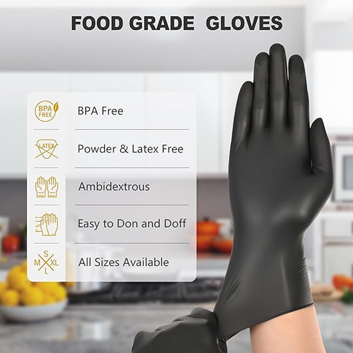 Heavy-Duty Black Disposable Ni – Nitrile Mechanic Glove recenzja i cena